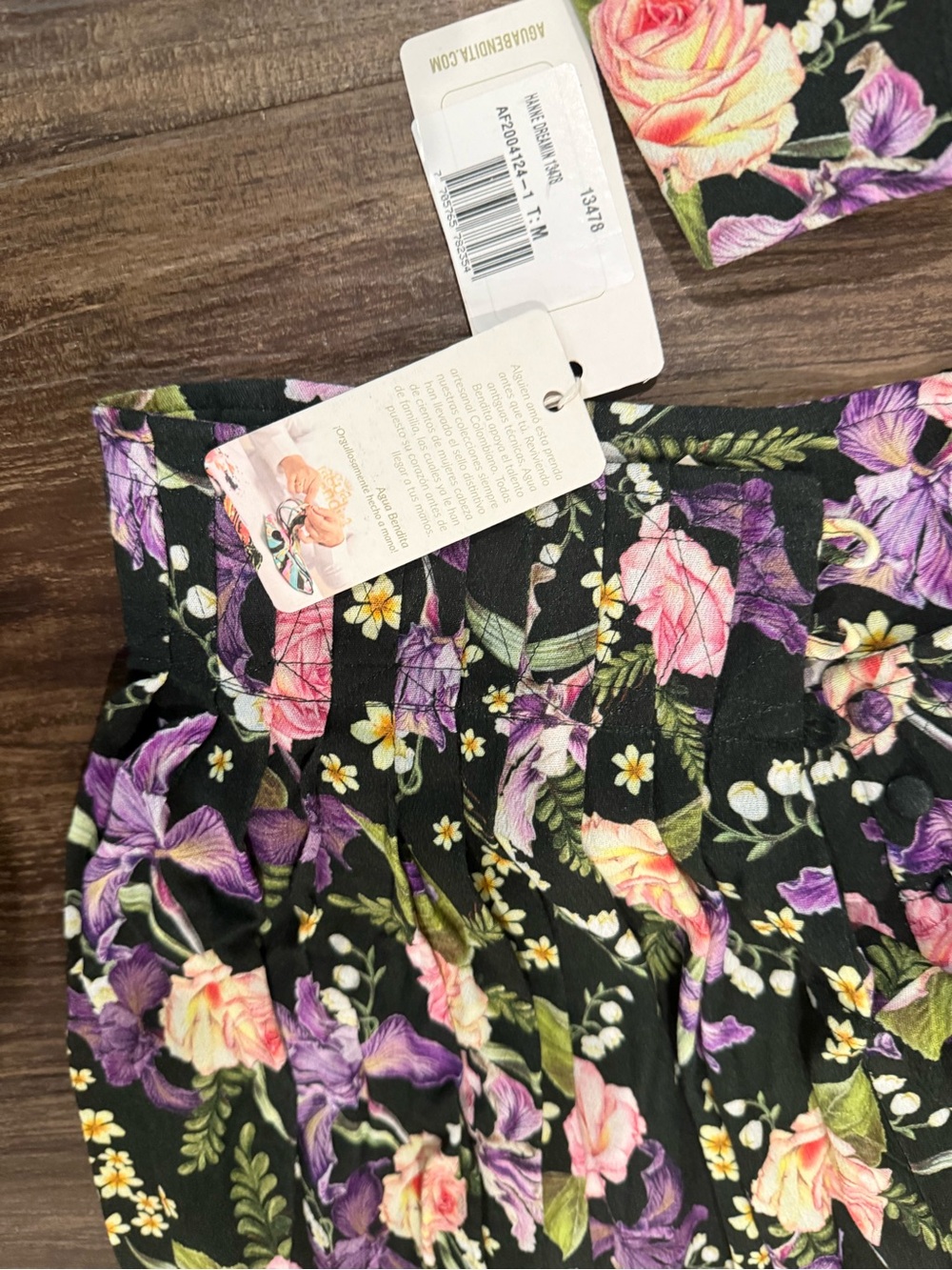 Avis Bendita floral set - cropped tank with flowy wide leg pants - NWT (S/M) - Picture 9 of 9
